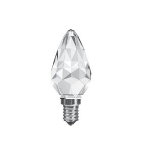 CrystaLED Candle E14 3W Warm White 3000K, 300lm, Clear Crystal Finish, 3yrs Warranty