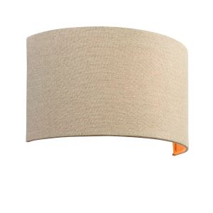 Obi 1 Light Natural Linen Semi Circular Fabric Shade