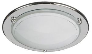 Fergie Ceiling Lamp, 1 Light 16W GR10 Chrome/Glass
