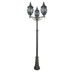 Bel Aire Outdoor Post Lamp 3 Light Black