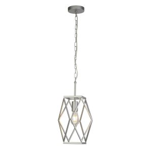 Searchlight 7331-1SS Chassis Single Pendant Satin Silver Finish