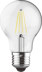 Value Classic LED GLS E27 Dimmable 6.5W Cool White 4000K, 806lm, Clear Finish, 3yrs Warranty