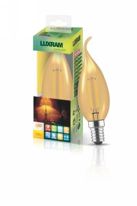 Value Vintage LED Candle Tip E14 4W 2200K, 330lm, Gold Glass