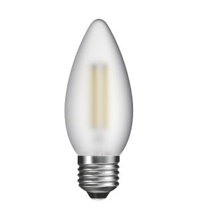 Value Classic LED Candle E27 4W Warm White 2700K, 470lm, Frosted Finish