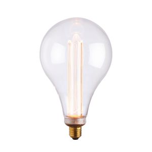 XL E27 2.5W 2600K, 120lm LED Globe 148mm Bulb With Clear Glass