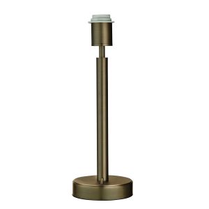Owen 1 Light E27 Antique Brass Switched Table Lamp With Integrated USB Socket (Base Only)
