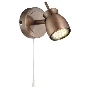 Jupiter 1 Light Antique Copper Spotlight