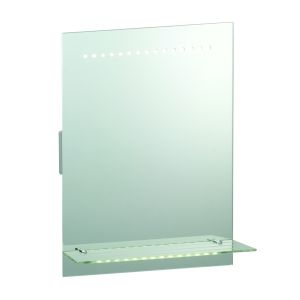 Delta 30x0.1W Integrated LED Light, 60 Lumens Bathroom Shelf Mirror Light C/W Dual Shaver Socket With Motion Sensor