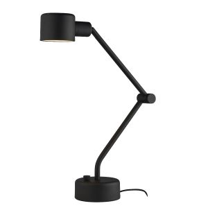 Ciottolo 1 Light E14 Adjustable Desk Lamp Black