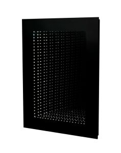 Infinity 1 Light LED Integrated Bathroom IP44 Mirror Black