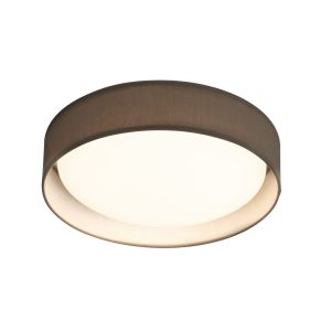 Modern 1 Light Small LED Flush Ceiling Light, Acrylic, Grey Shade