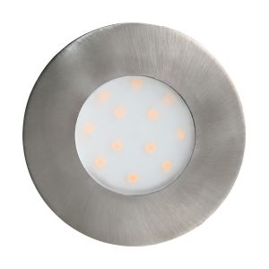 Pineda-Ip 1 Light LED Integrated Outdoor Recessed Downlight Satin Nickel With Plastic White Diffuser