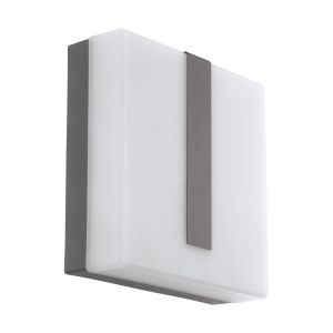 Torazza-C 1 Light LED Outdoor Integrated IP44 Anthracite Wall Light With Plastic White Diffuser