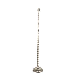 Suki 1 Light E27 Polished Nickel Floor Lamp With Twisted Stem With In-Line Foot Switch (Base Only)