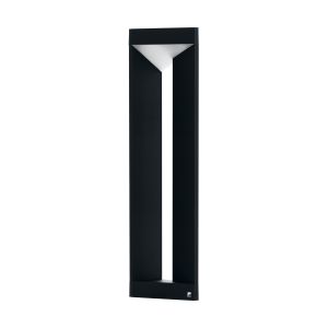 Nembro 1 Light LED Outdoor IP54 Black Post With White Plastic Diffuser