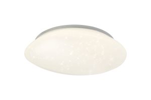 Adagio 50cm Ceiling, 1 x 24W LED, 4000K, 1614lm, IP44, White Acrylic, 3yrs Warranty