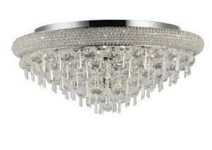 Alexandra Ceiling 9 Light E14 Polished Chrome/Crystal