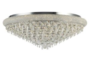 Alexandra Ceiling 18 Light E14 Polished Chrome/Crystal Item Weight: 37.3kg