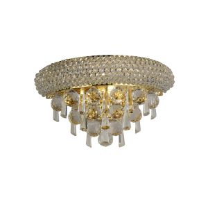 Alexandra Wall Lamp Small 2 Light E14 Gold/Crystal