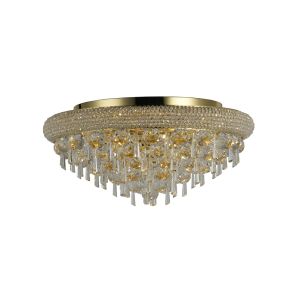 Alexandra Ceiling 7 Light E14 Gold/Crystal