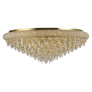 Alexandra Ceiling 18 Light E14 Gold/Crystal Item Weight: 37.3kg