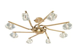 Alfa Semi Flush 8 Light G9 French Gold