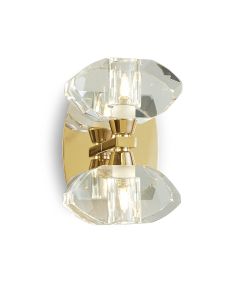 Alfa Wall Lamp Switched 2 Light G9, French Gold
