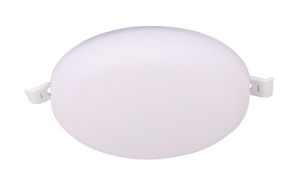Algarve 120mm Round Downlight, 15W LED, 3000K, 1300lm, White, Cut Out 55-95mm, Driver Included, 3yrs Warranty