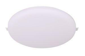 Algarve 220mm Round Downlight, 32W LED, 4000K, 3000lm, White, Cut Out 55-190mm, Driver Included, 3yrs Warranty