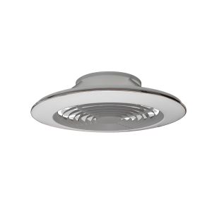 Alisio XL 73.5cm 95W LED Dimmable Ceiling Light & 58W DC Reversible Fan, Silver Finish c/w Remote Control, APP & Alexa/Google Voice Control, 5900lm