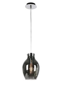 Anfora Pendant 18cm Round, 1 x E27 (Max 60W), Chrome