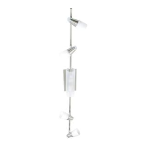 Anna On Linear Bar 6 Light G9 Satin Chrome/Opal & Frosted Glass