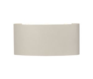 Arcs Wall Lamp, 6W LED, 3000K, 450lm, IP54, Sand White, 3yrs Warranty