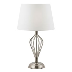 ENDON Asteria 1x40W SES Table Lamp /Satin Nickel