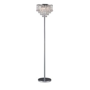 Atla Floor Lamp 4 Light G9 Polished Chrome/Crystal, NOT LED/CFL Compatible