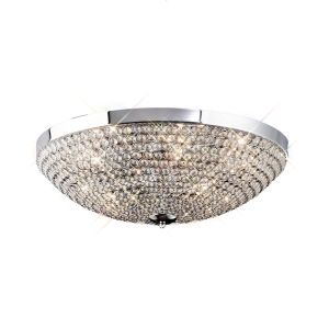 Ava Flush Ceiling 6 Light G9 Polished Chrome/Crystal