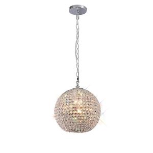 Ava Pendant 5 Light G9 Polished Chrome/Crystal