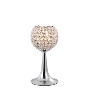 Ava Table Lamp 2 Light G9 Polished Chrome/Crystal, NOT LED/CFL Compatible