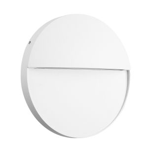 Baker Wall Lamp Large Round, 6W LED, 3000K, 275m, IP54, Sand White, 3yrs Warranty