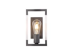 Canto Wall Lamp 1 Light E27 Graphite/Acrylic