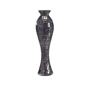 (DH) Carissa Mosaic Vase Large Purple/Multi-Colour