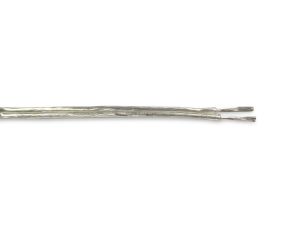 Cavo 1m Clear 2 Core 1.0mm Flat Cable VDE Approved (qty ordered will be supplied as one continuous length)