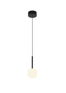 Cellar Pendant 1 Light, Replaceable 5W LEDs, 3000K, Black