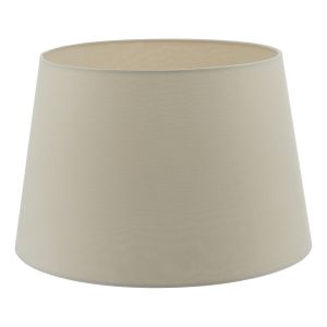 Cezanne E27 Taupe Faux Silk Tapered 40cm Drum Shade (Shade Only)