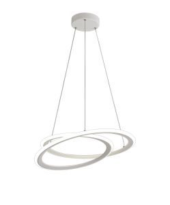 Cheriton Pendant, 1 x 40W LED, 4000K, 2996lm, 3 Step Dimming, Sand White, 3yrs Warranty