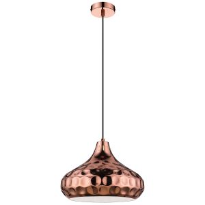 Harper 1 Light Adjustable E27 Copper Pendant