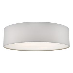 Cierro 4 Light E27 Ivory Flush Ceiling Light With Diffuser 60cm