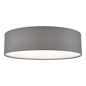 Cierro 4 Light E27 Grey Flush Ceiling Light With Diffuser 60cm