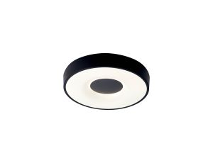 Coin 38cm Round Ceiling 56W LED With Remote Control 2700K-5000K, 2500lm, Black, 3yrs Warranty