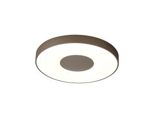 Coin 50cm Round Ceiling 80W LED With Remote Control 2700K-5000K, 3900lm, Sand Brown, 3yrs Warranty